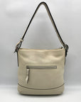 Coach Bone White Leather Medium Slim Legacy Shoulder Bag 1427