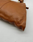 Fendi Brown Leather Devil Shoulder Bag