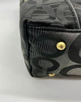 Coach Black Signature Canvas Hobo/Shoulder Bag 12960
