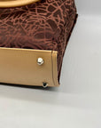 Diane Von Furstenberg Brown Fabric Travel Tote Bag