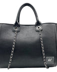 Like Dreams Black The Loyalist Maxi Tote Bag With Matching Pouch