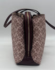 Kate Spade Pink Floral Print Coated Canvas Work Tote