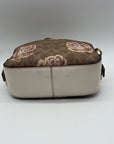 Coach Rose Print Signature Coated Canvas Crossbody Bag- 31695