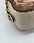 Coach Rose Print Signature Coated Canvas Crossbody Bag- 31695