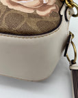 Coach Rose Print Signature Coated Canvas Crossbody Bag- 31695