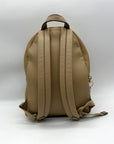 Michael Kors Tan Pebbled Leather Backpack And Pouch