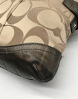 Coach Khaki Monogram Sateen Chain Crossbody Bag F19730