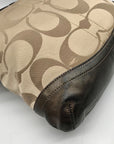 Coach Khaki Monogram Sateen Chain Crossbody Bag F19730