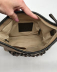 Coach Khaki Monogram Sateen Chain Crossbody Bag F19730