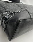 Brighton Black Patent Leather Jetson Laptop Tote Bag