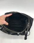 Coach Black Signature Monogram Soho Hobo Bag 10600