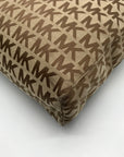 Michael Kors Tan & Brown Monogram Jacquard Canvas Tote Bag