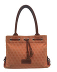 Dooney & Bourke Orange Signature Canvas Mini Tassel Tote
