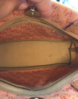 Dooney & Bourke Orange Signature Canvas Mini Tassel Tote