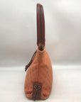 Dooney & Bourke Orange Signature Canvas Mini Tassel Tote