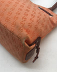 Dooney & Bourke Orange Signature Canvas Mini Tassel Tote