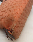 Dooney & Bourke Orange Signature Canvas Mini Tassel Tote