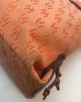 Dooney & Bourke Orange Signature Canvas Mini Tassel Tote