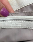 Coach White Coated Canvas Peyton Dream Convertible Wristlet