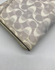 Coach White Coated Canvas Peyton Dream Convertible Wristlet