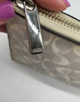 Coach White Coated Canvas Peyton Dream Convertible Wristlet