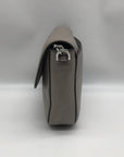 Michael Kors Gray Pebbled Leather Mott Crossbody Bag