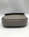 Michael Kors Gray Pebbled Leather Mott Crossbody Bag