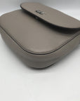 Michael Kors Gray Pebbled Leather Mott Crossbody Bag