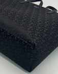 DKNY Bryant Park Logo Black Satchel Tote Bag