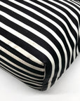 Kate Spade Black & Clotted Cream Striped Nylon Watson Lane Maya Tote Bag