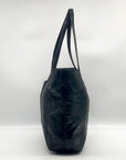 Michael Kors Black Snake-Embossed Leather Tote