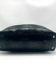 Michael Kors Black Snake-Embossed Leather Tote