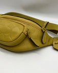 Coach Chartreuse Embossed Leather Mini Sprint Belt Bag CH073