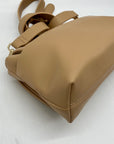 MMS Beige Leather Crossbody Bag