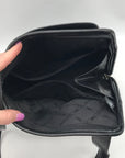 Longchamp Black Leather Roseau Toggle Bag