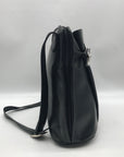 Longchamp Black Leather Roseau Toggle Bag