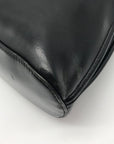 Longchamp Black Leather Roseau Toggle Bag