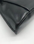 Longchamp Black Leather Roseau Toggle Bag