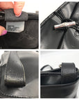 Longchamp Black Leather Roseau Toggle Bag