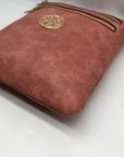 Montana West Dusty Rose Multi-Pocket Crossbody Bag