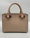 Michael Kors Light Pink Saffiano Leather Ballet Quinn Crossbody Satchel