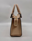 Michael Kors Light Pink Saffiano Leather Ballet Quinn Crossbody Satchel