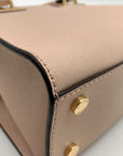 Michael Kors Light Pink Saffiano Leather Ballet Quinn Crossbody Satchel