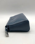 Michael Kors Blue Leather Wristlet Bag