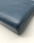 Michael Kors Blue Leather Wristlet Bag