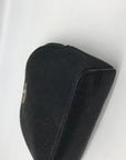 Kate Spade Black Glitter Fabric Joeley Dome Pouch