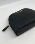 Kate Spade Black Glitter Fabric Joeley Dome Pouch