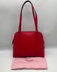 Kate Spade Red Pebbled Leather Carolyn Shoulder Bag