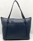 Coach Blue Saffiano Leather Peyton Tote Bag F25667