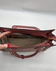 Michael Kors Pink Saffiano Leather Dillon Convertible Satchel Bag